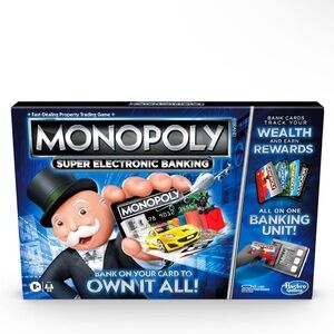 Hasbro Monopoly Super Electronic Banking Board Game - NEW